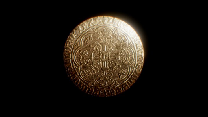 Golden Coin of Henry VI 3D Model