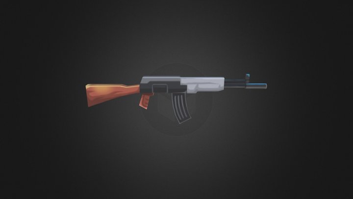 Rifle Guns Russian - AK 3D Model