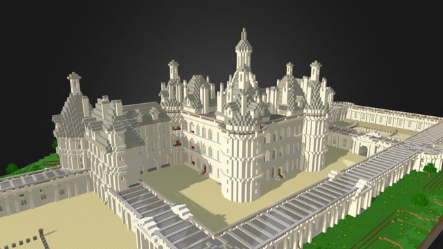 Castle Chambord 3D Model