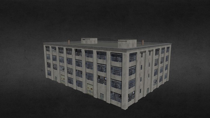 Old Factory - concrete 3D Model