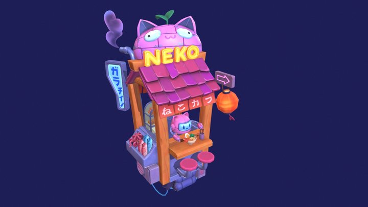 Neko Cafe 3D Model