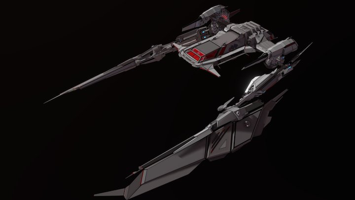 Y-C Attack Shuttle (Yeti Crab) 3D Model