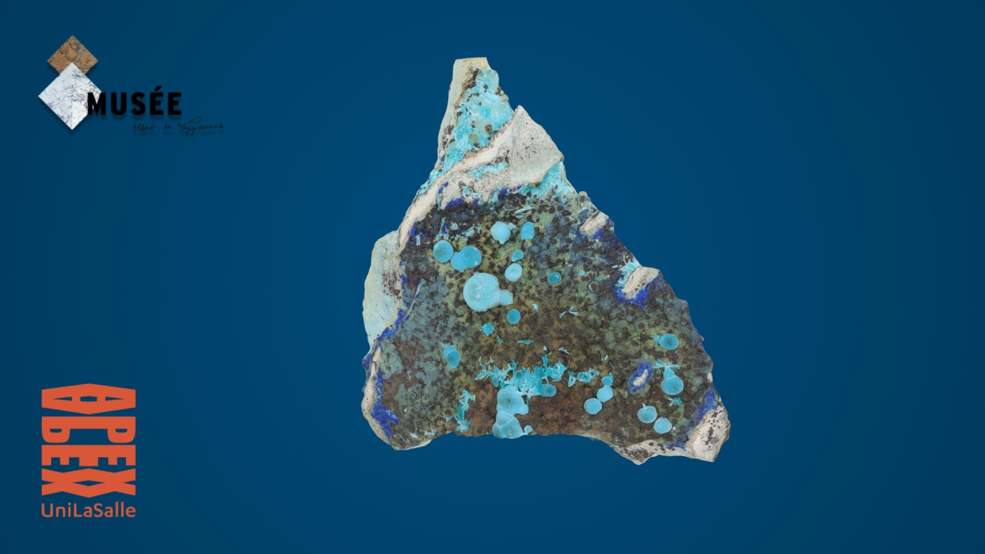 Aurichalcite et Azurite — Sketchfab embed 3D viewer
