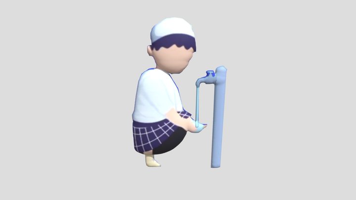 WUDHU (Membasuh Kaki) 3D Model