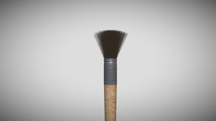 Round Brush 3D Model