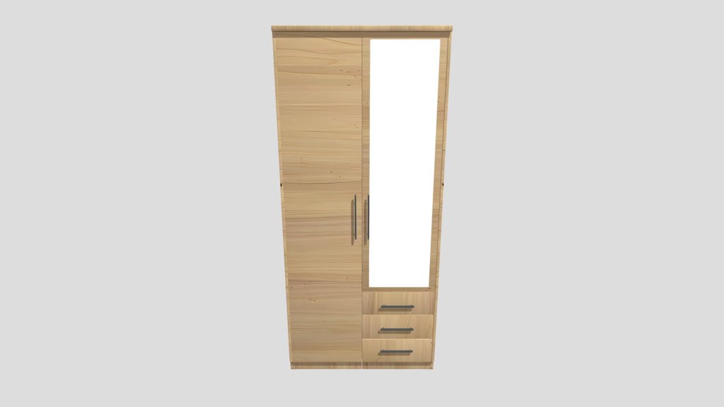 Wooden Almirah With Drawers