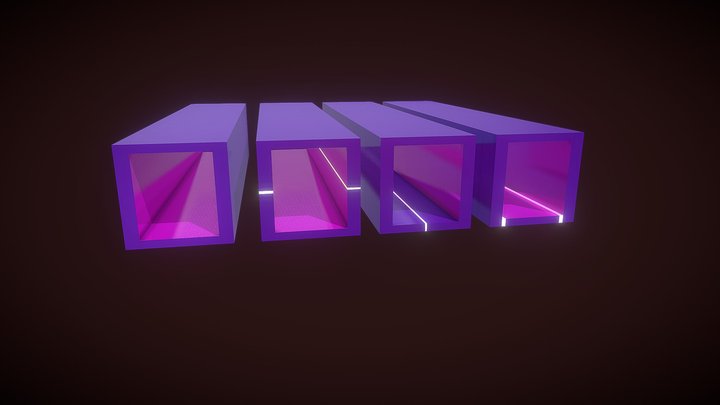 corridor neon future for game