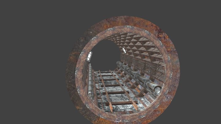 Metro Tunnel 3D Model