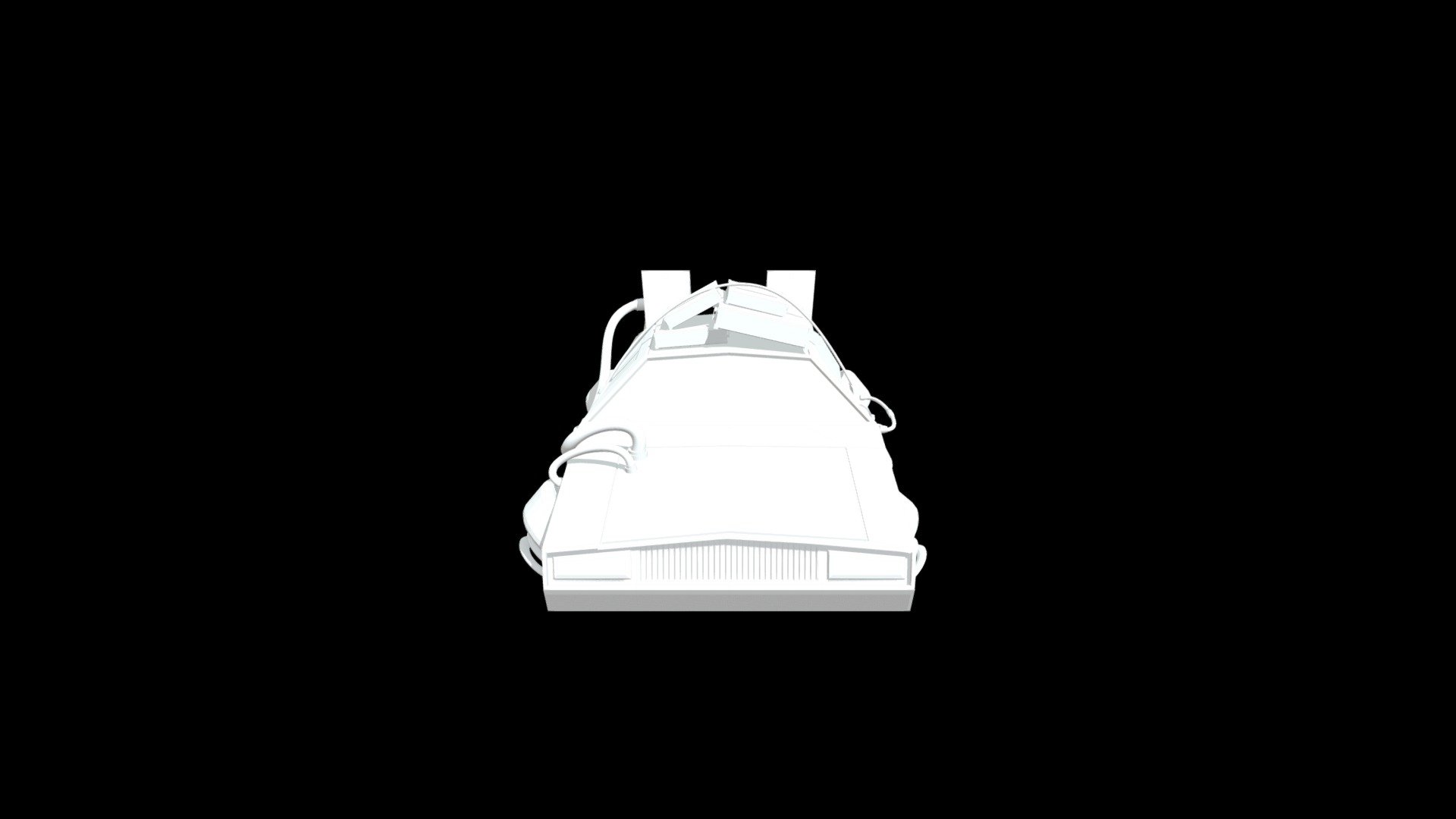 Low poly delorean