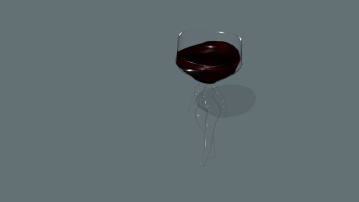 Walking Wine 3D Model
