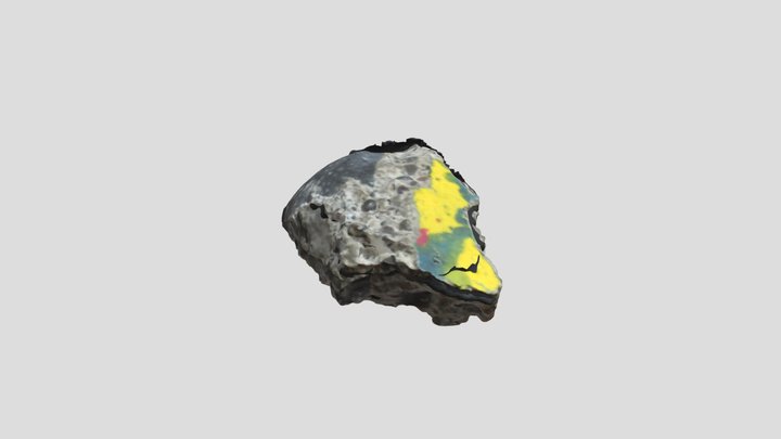 Berlin Wall fragment 3D Model