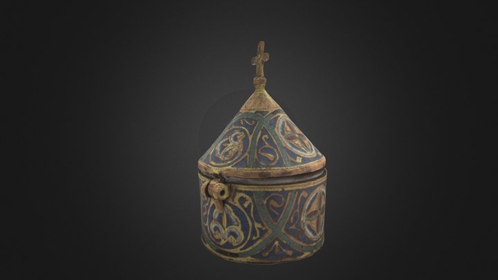 Píxide románico 3D Model