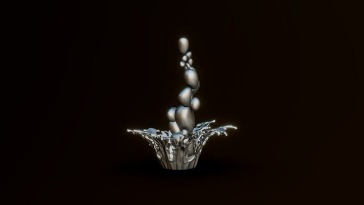 3d Water Splash 3D Model