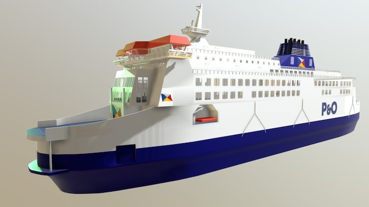 PRIDE OF KENT (P&O Ferries) 3D Model