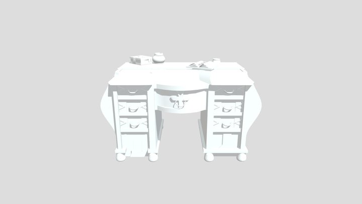 Silly Little Desk 3D Model