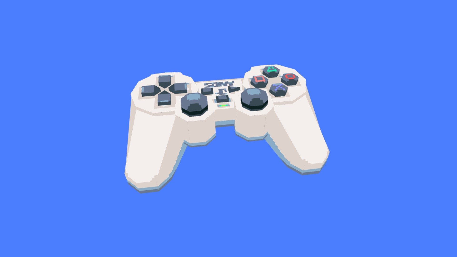 Modello 3D Play Station 1 gamepad low poly - TurboSquid 1027184