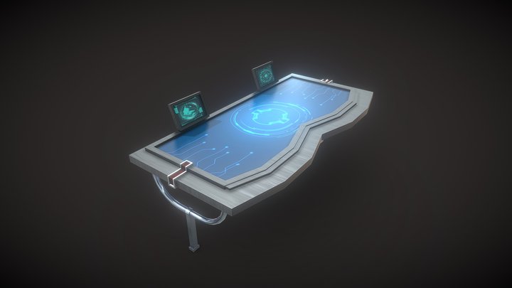 Sci-Fi Table (Simple) 3D Model