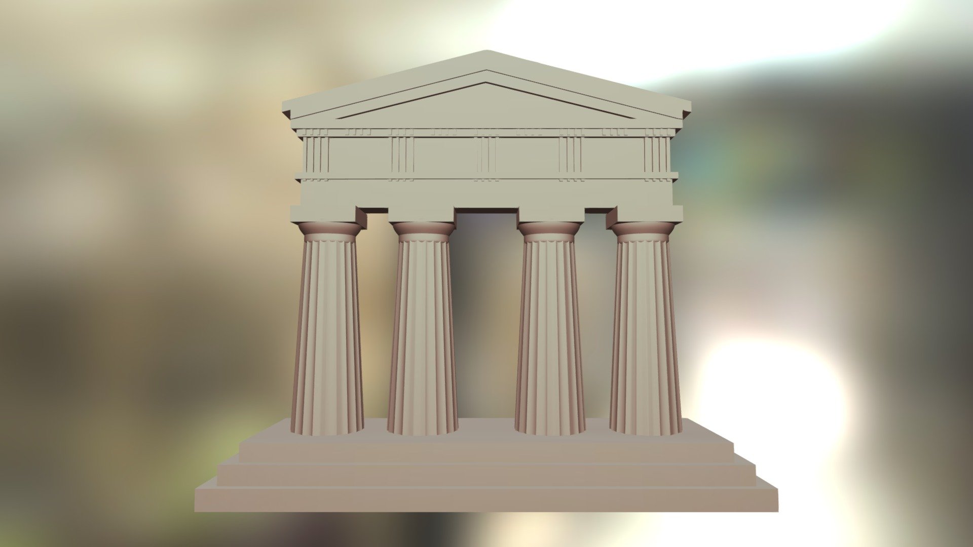 Doric Order untextured - Download Free 3D model by Laetitia Irata ...