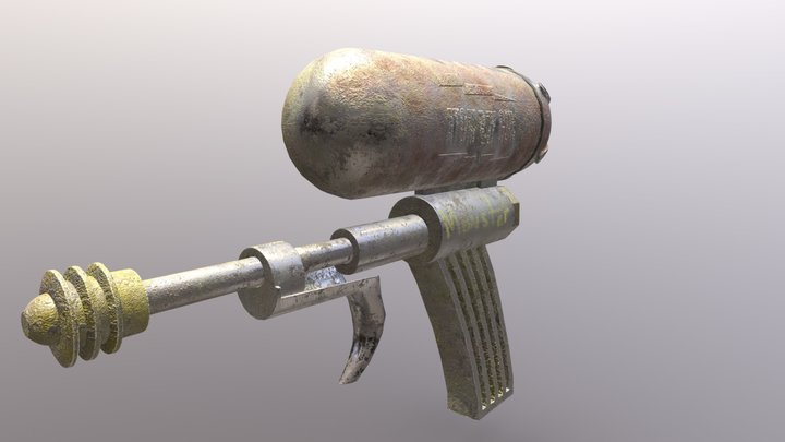 Atom Ray Gun 3D Model