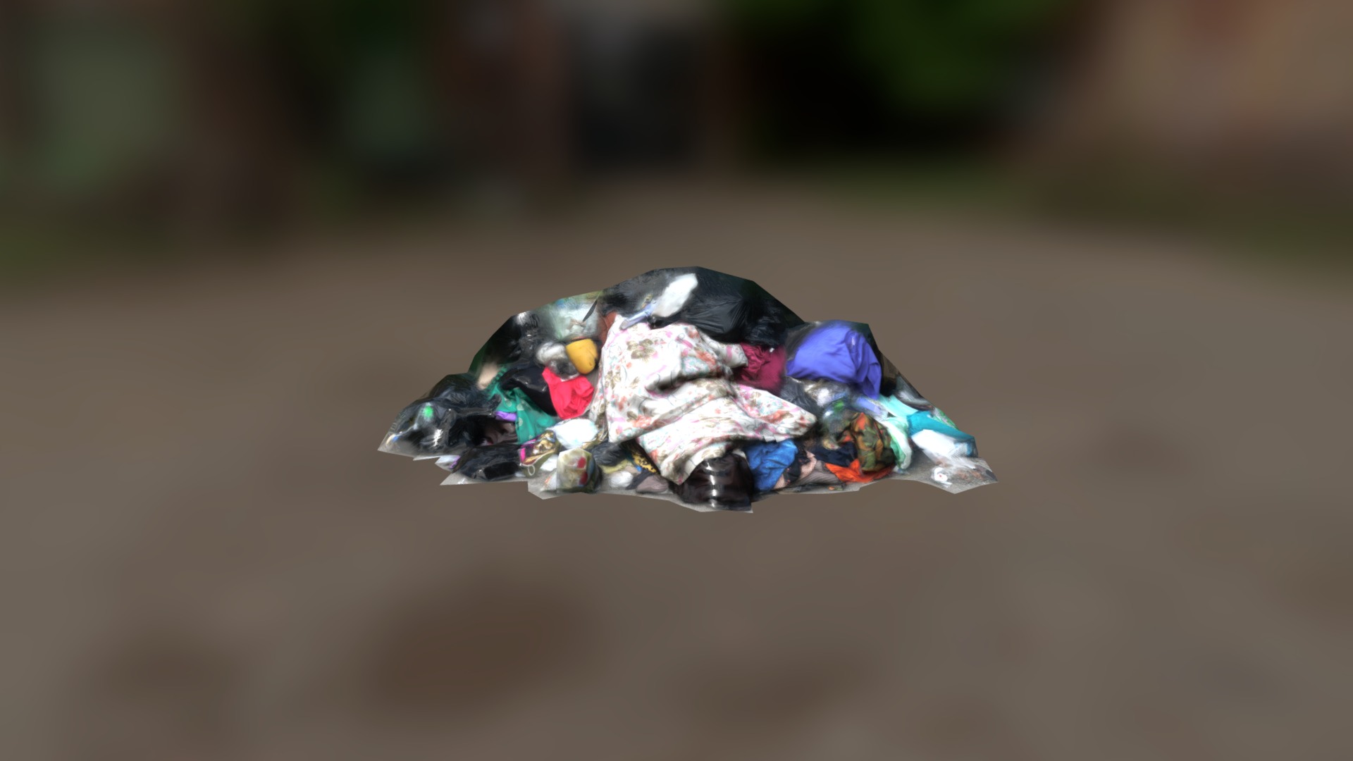 3D model Trash 3 - This is a 3D model of the Trash 3. The 3D model is about a turtle on a rock.
