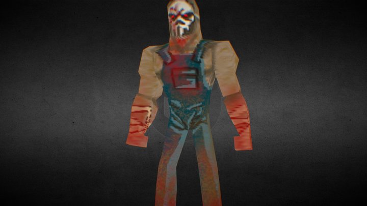 Low Poly and Low Texture Slasher 3D Model