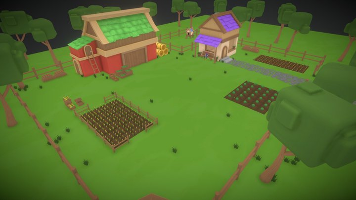 FARM LIFE - Stylized Farm Package 3D Model