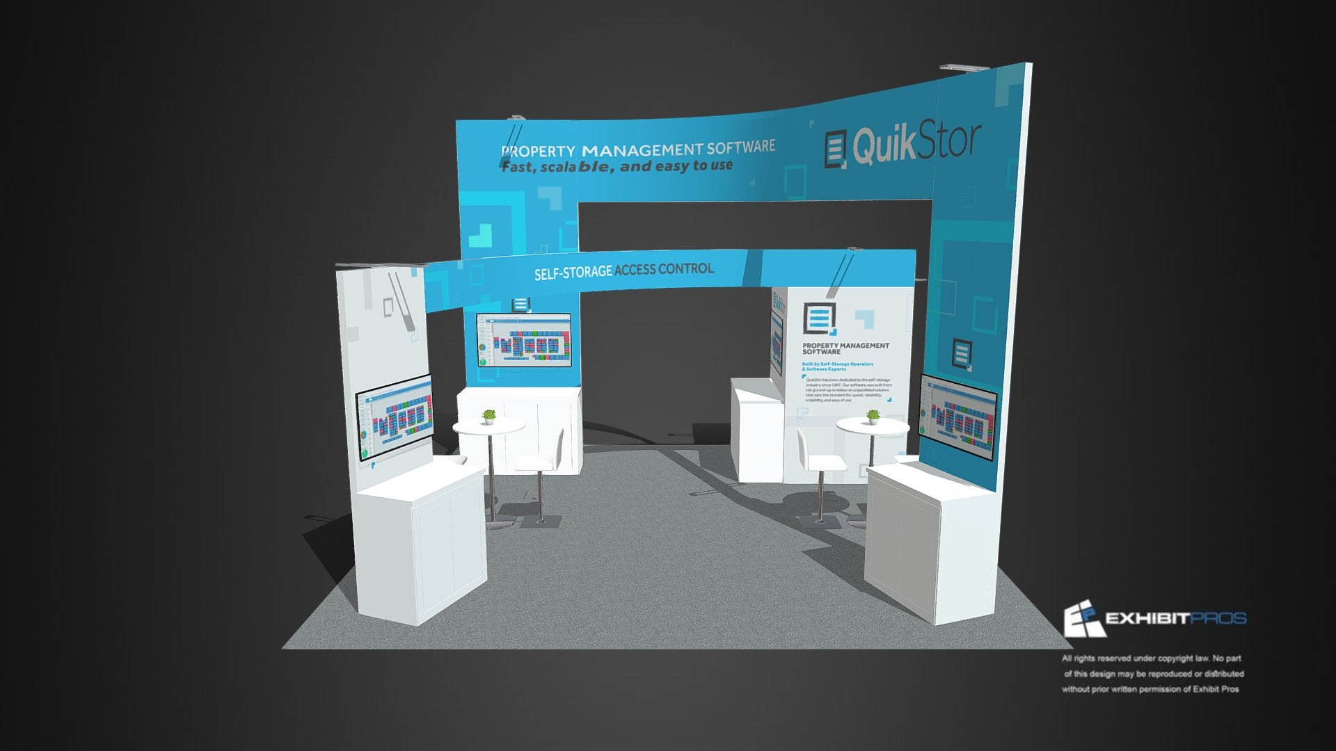 QuikStor ISS World Expo - 3D model by Exhibit-Pros [f7c69ec] - Sketchfab