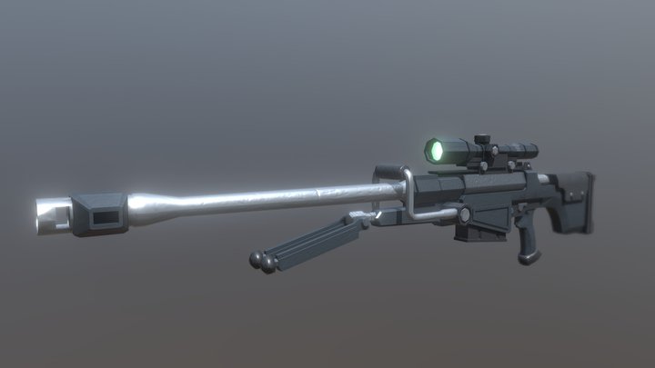 Sniper Rifle 3D Model