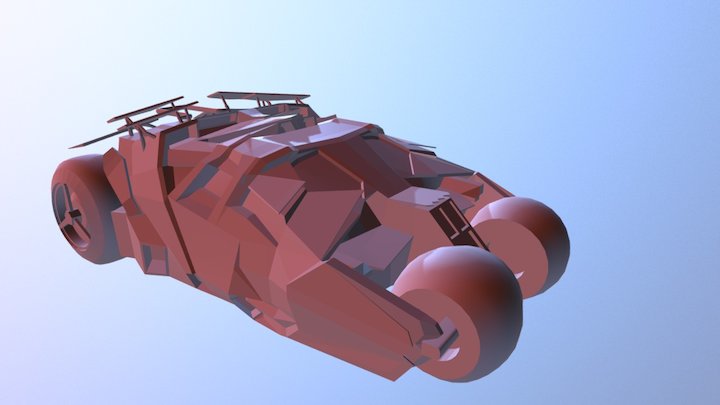 Batmobile Tubler 3D Model