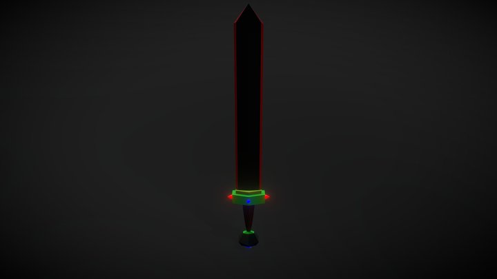 Sword Low Poly 3D Model