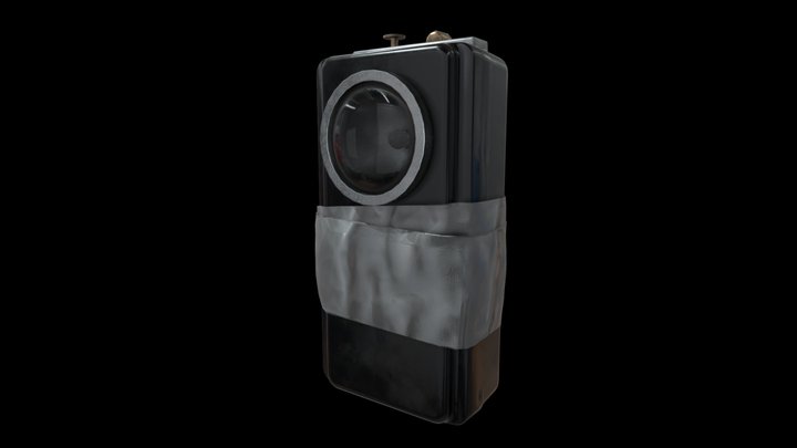 KSF-1 Soviet Pocket Lantern || Gameready PBR 3D Model