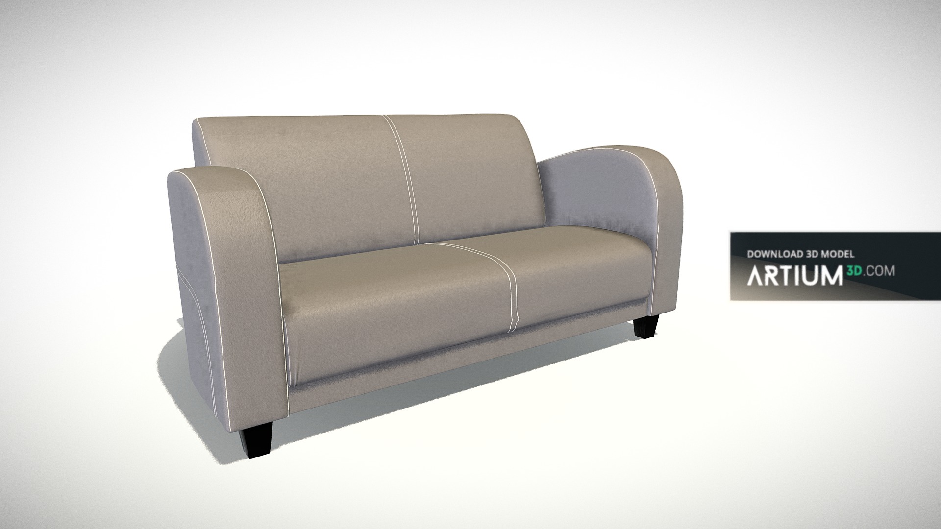 3D model Sofa – New design - This is a 3D model of the Sofa – New design. The 3D model is about a grey recliner with a black seat.