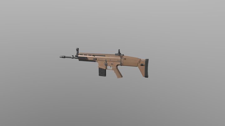 FN Scar L 3D Model