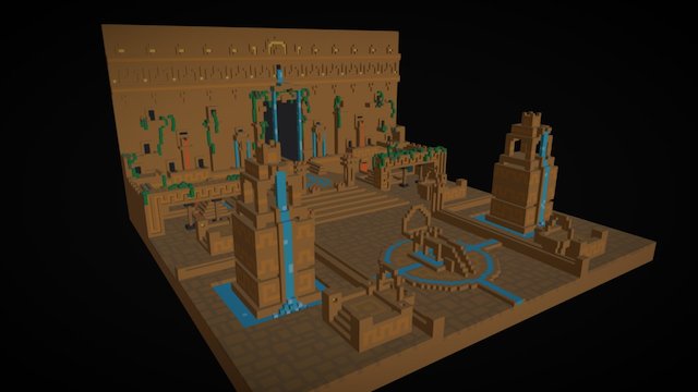 Mayan Temple 3D Model