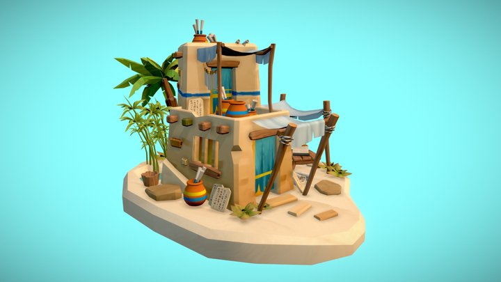 The Egyptian Writer 3D Model