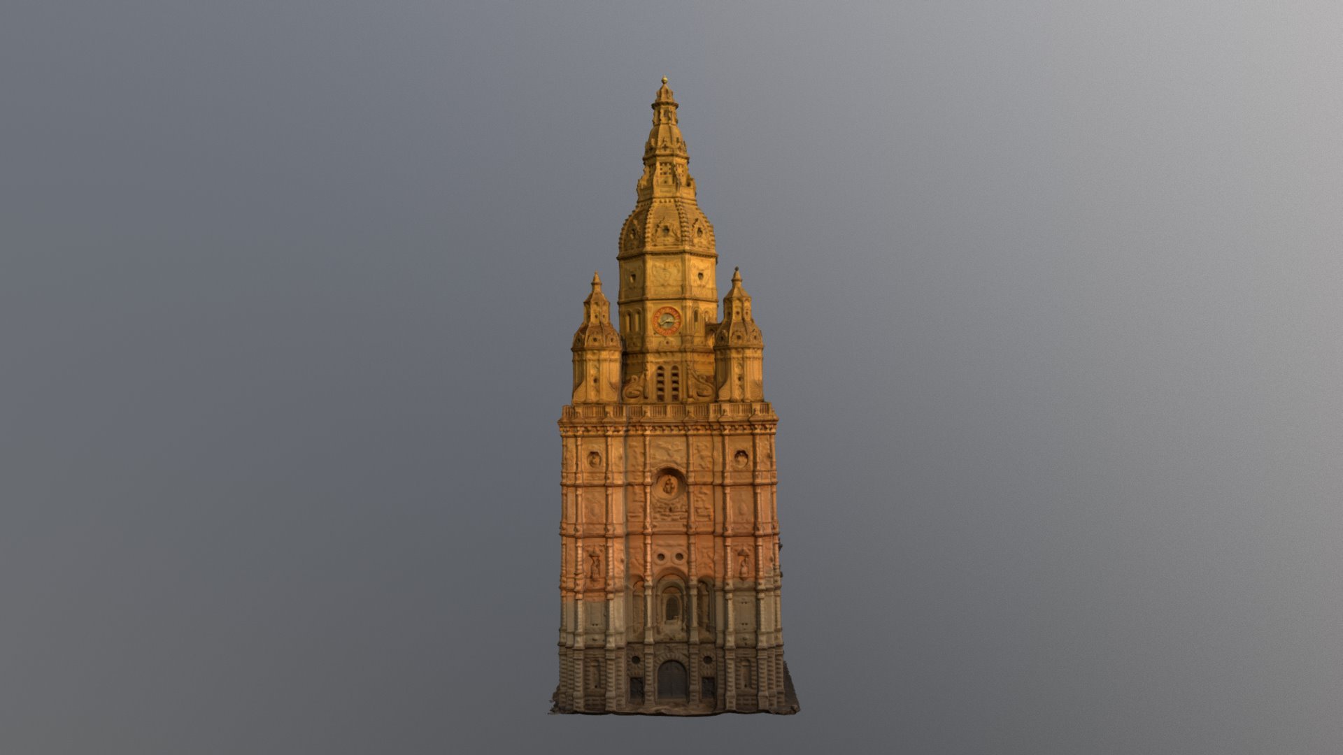 Tour abbatiale de st amand les eaux 3D model by Chtidrone [f7cc965