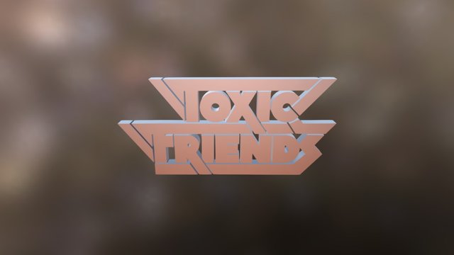 Toxic Friends Logo 3D Model