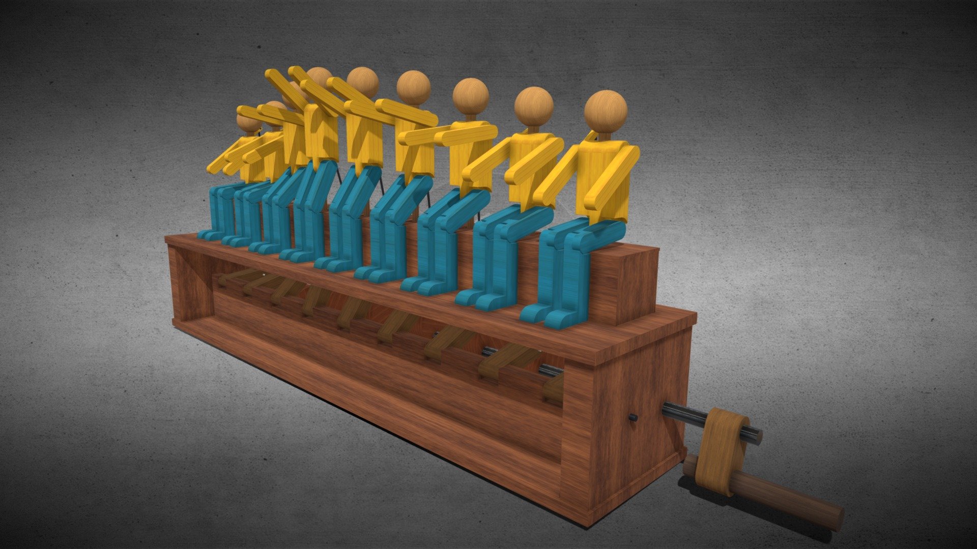 Wave or Ola or Mexican Wave or La Ola Wooden Toy