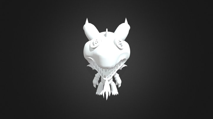 Little Big Planet Misunderstood Dragon Costume 3D Model