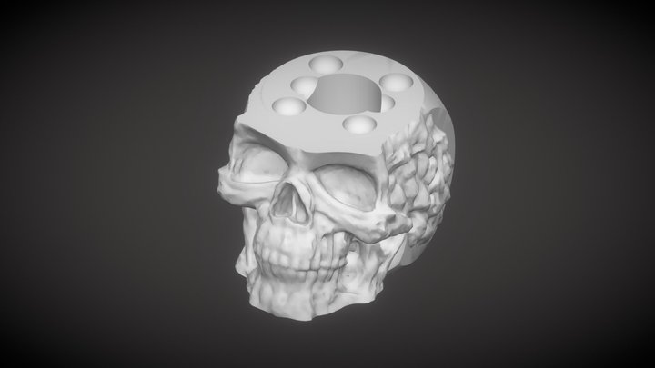 Skull Dice 3D Model