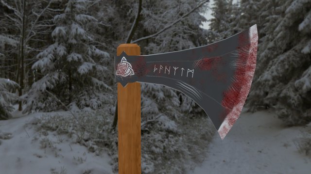 Viking Axe 3D Model