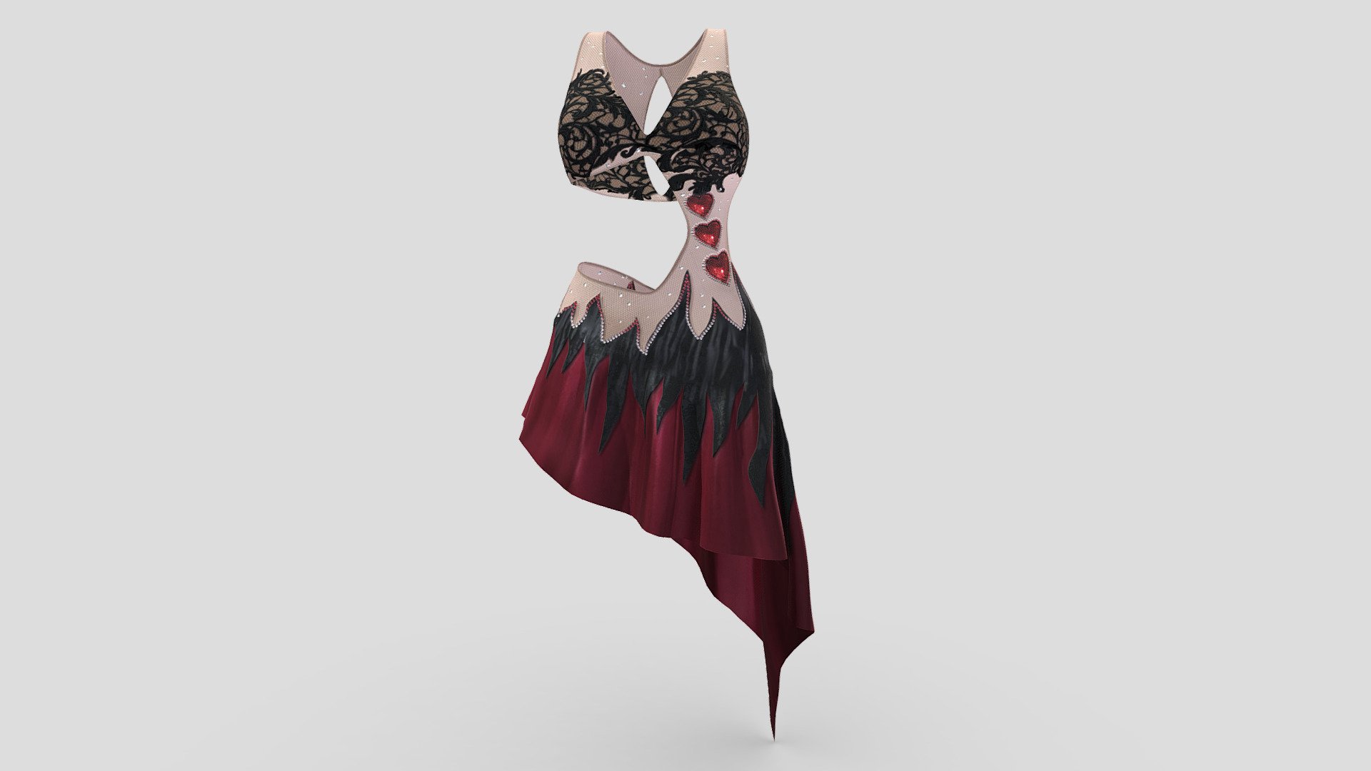Female Dancer Dress — Sketchfab embed 3D viewer