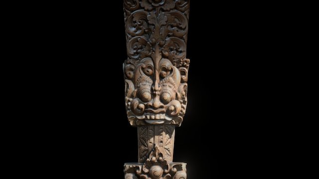 Balinese Sculpture Two for UE4 3D Model