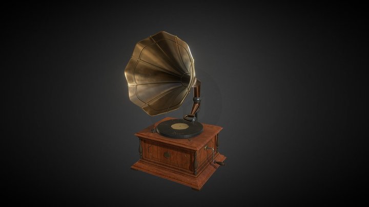 gramophone 3D Model