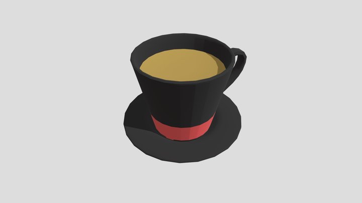 Coffee Hat Mug 3D Model
