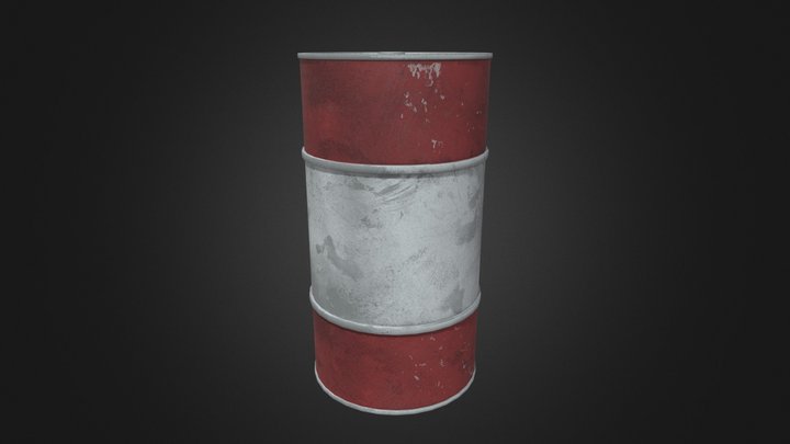 Realistic Barrels - PBR 3D Models Game Ready 3D Model