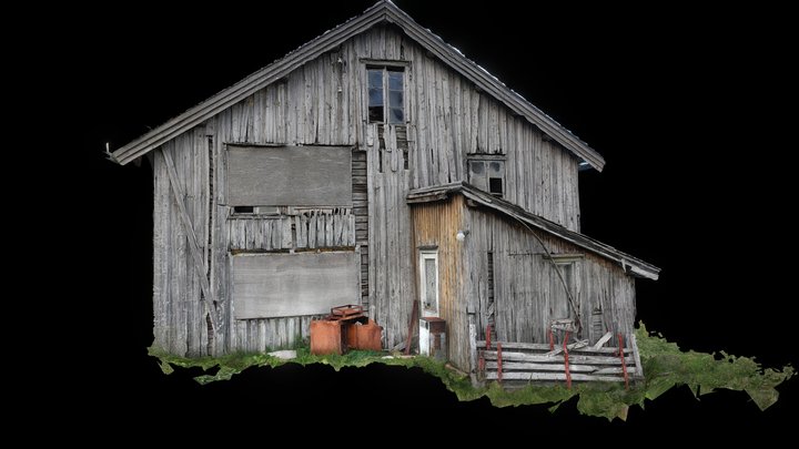 Bognes, Abandoned house in farm – Free 3D Model STL