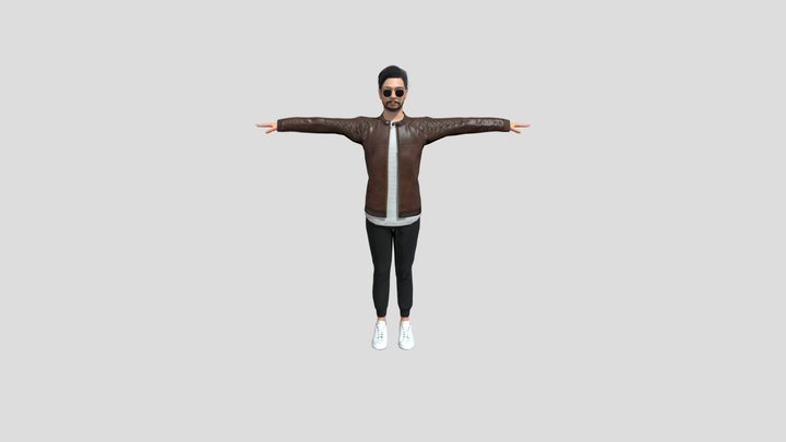 indian character Named Sanjay T Pose with Rigged – Modèle 3D gratuit STL