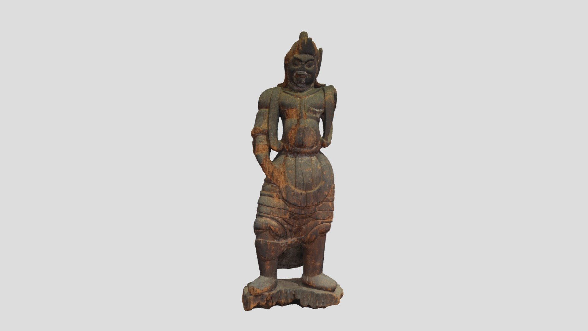 木造天王形立像 — Sketchfab embed 3D viewer