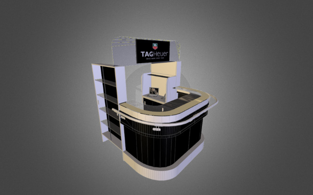 Punto de Venta Tipo Isla TAGHeuer 3D Model